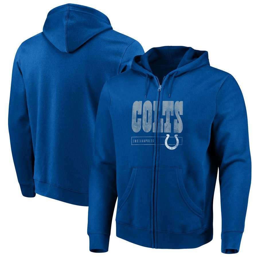 Men's Indianapolis Colts Majestic Hyper Stack Full Zip Hoodie Royal,We sell and wholesale Men's Indianapolis Colts Majestic Hyper Stack Full Zip Hoodie Royal on line form chian!